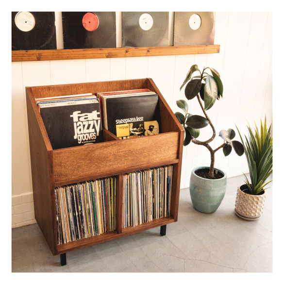 DIG THE RECORD SHELF レコード収納 本棚 マンガ 文庫本 ビンテージ