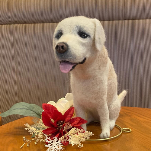 オーダー 羊毛フェルト 犬 ぬいぐるみ ペットロス うちの子 20cm