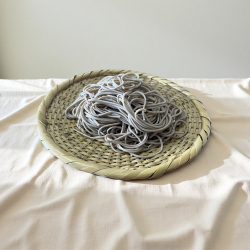 5枚セット】蕎麦ざる 竹ざる 蕎麦皿 手作りそばざる 直径約21cm 戸隠風
