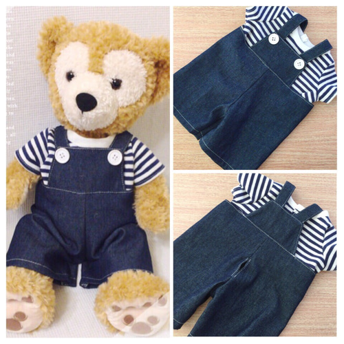 ダッフィーSサイズ☆型紙セット☆サロペット&Tシャツ 型紙 kcoton 通販