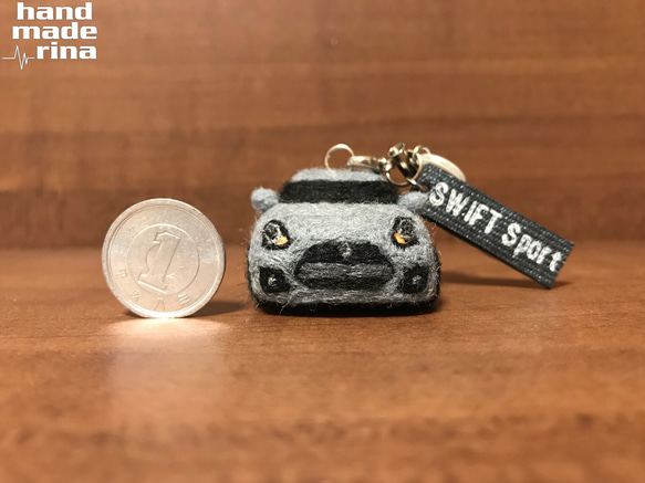RU様オーダー分】羊毛フェルト ミニカー スイフトスポーツ グレー
