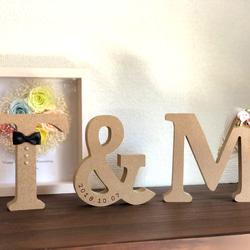 イニシャルオブジェ ウェディング 結婚 ウェルカム シンプル