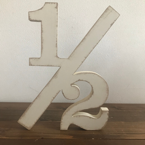 撮影雑貨 撮影用雑貨 1/2ハーフバースディ 1/2誕生日 1/2成人式 数字