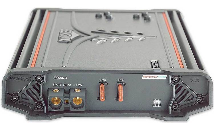Kicker ZX650.4 4-channel car amplifier 120 watts RMS x 4 at