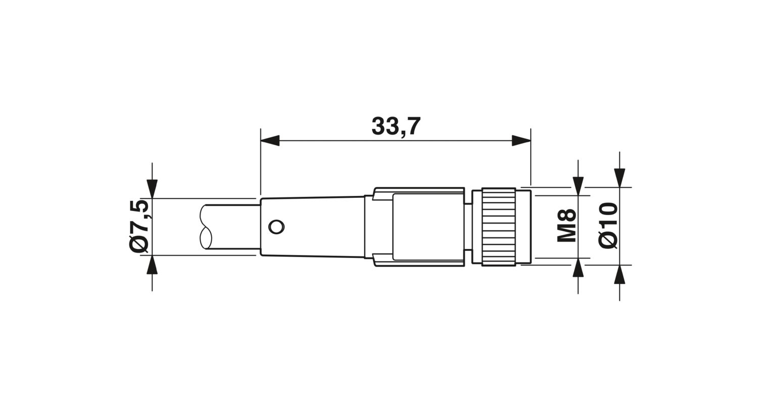 SAC-3P-M 8FS// - Sensor/actuator cable - 1697580 | Phoenix