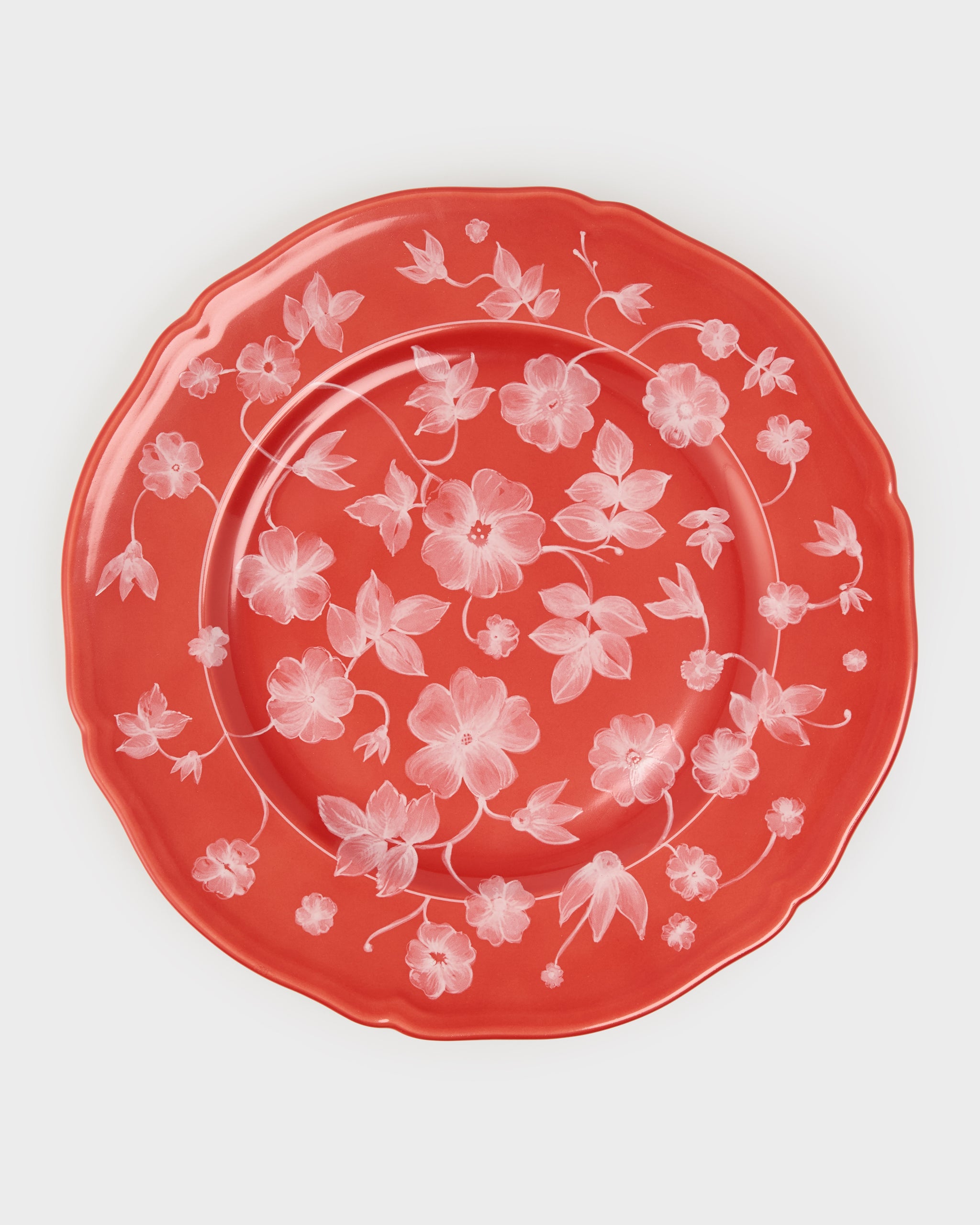 Floral Charger Red by Ginori 1735 – Cabana Magazine