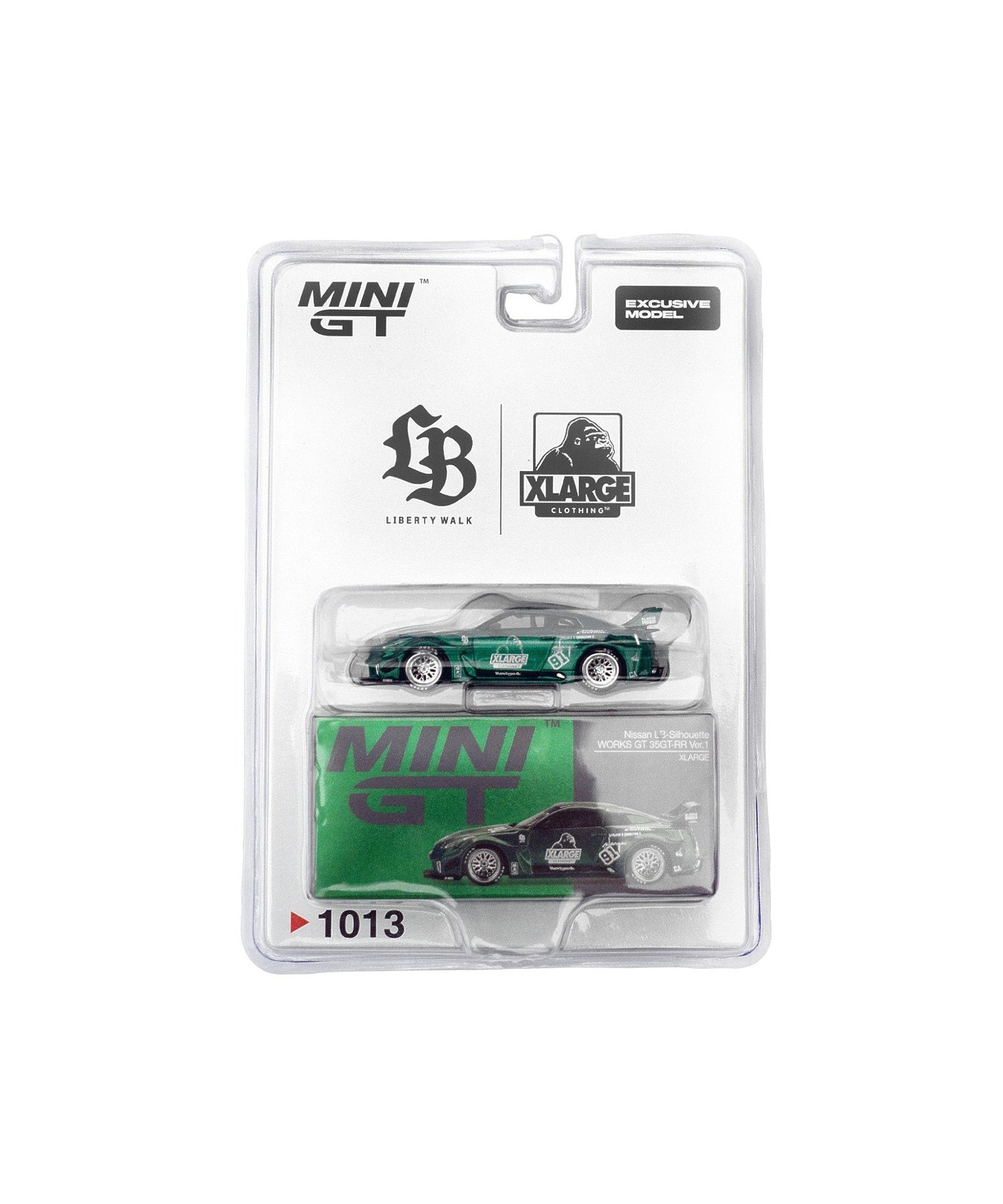 XLARGE×LIBERTY WALK MINI GT 1/64 LB-Silhouette WORKS GT NISSAN