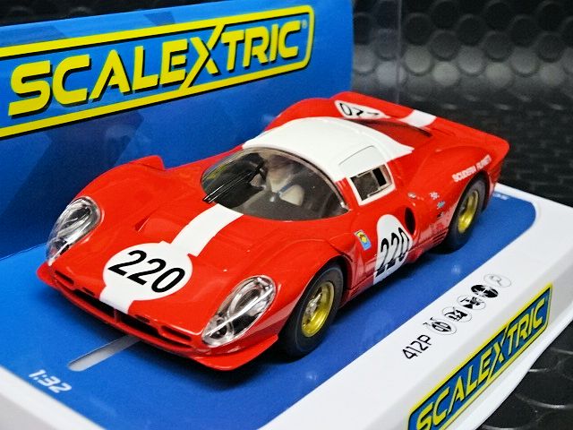scalextric 1/32 ｽﾛｯﾄｶｰ C4163 ◇ Ferrari 412P #220 Targa Florio