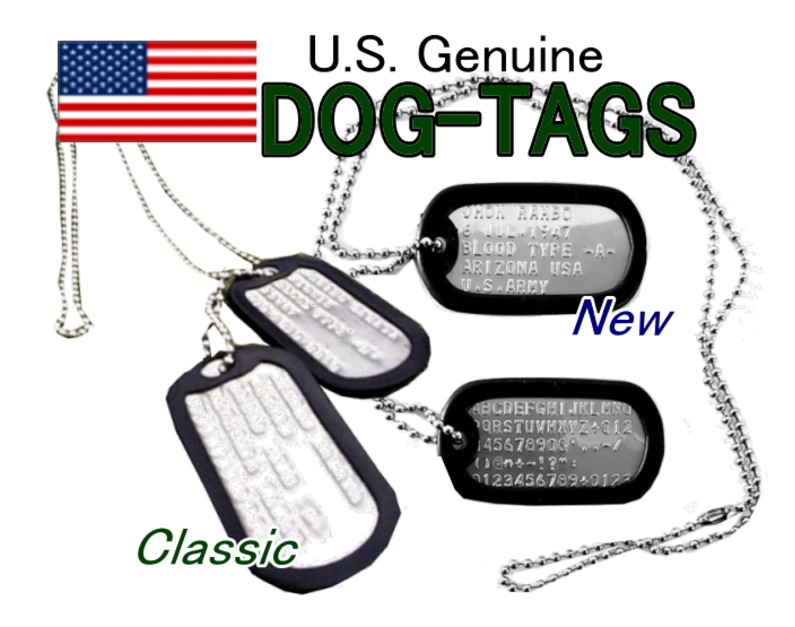 DOG-TAG 米軍実物ドッグタグ貴方だけののオリジナル打刻 正規2