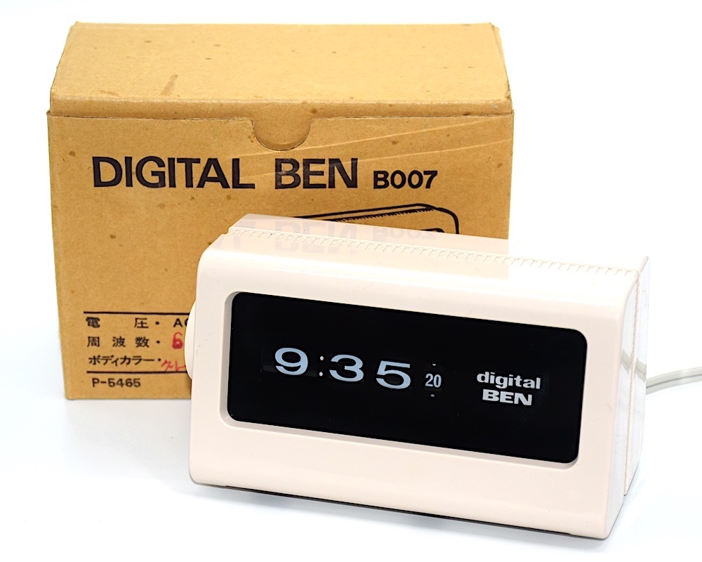 堀田時計店 ドラムクロック DIGITAL BEN 昭和50年頃 箱付【E077】 | れ