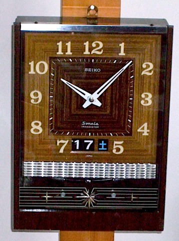 SEIKO SONOLA（トランジスタ柱時計） 昭和40年代後半〜50年代初頭