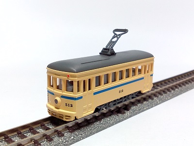 0739 N 2軸市電500形〔青帯〕塗装済完成品 | トーマモデルワークス
