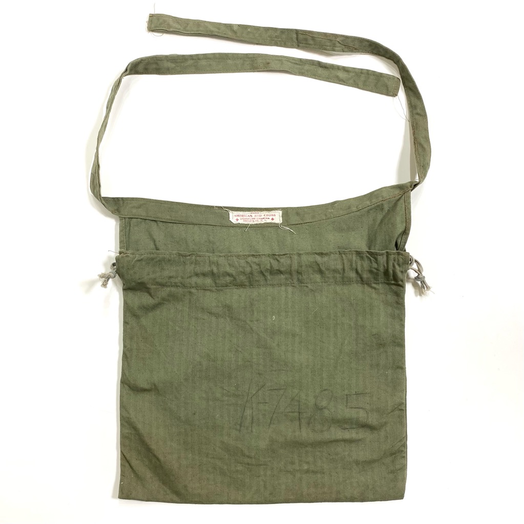 40s AMERICAN RED CROSS H.B.T. MILITARY APRON BAG. | 古着屋【True