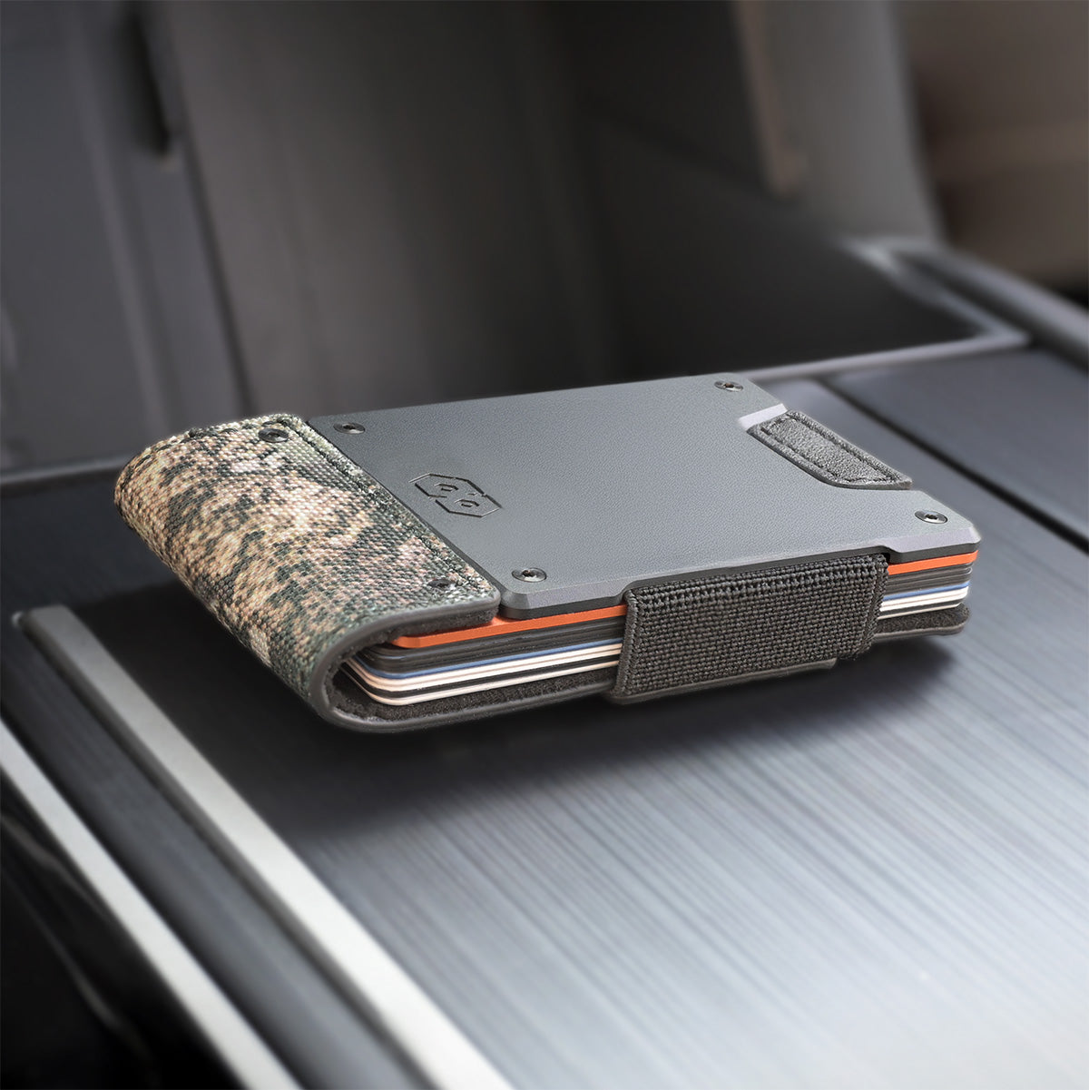 PROOF Wallet | The Survivor | Camo Ballistic Nylon & Black Full Grain