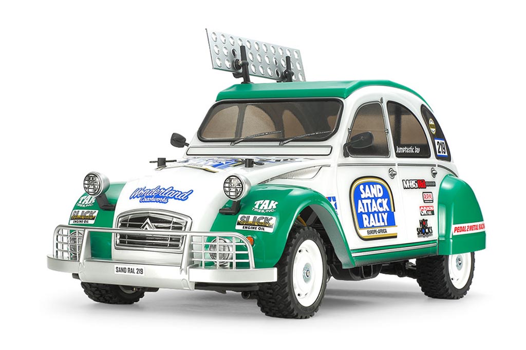 新製品【タミヤ】シトロエン 2CVのRCカーがラリーバージョンで登場