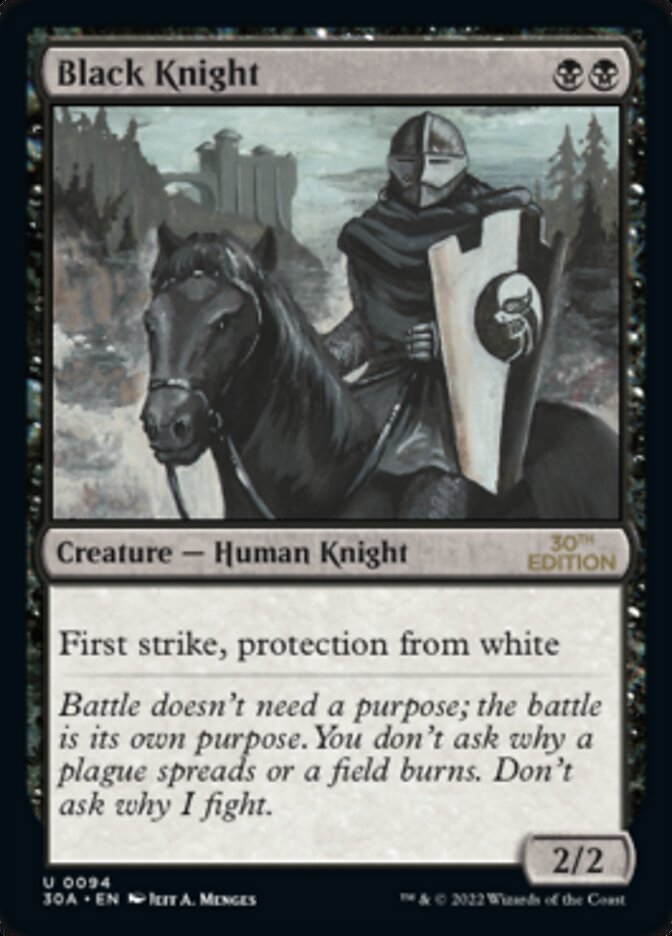Black Knight · 30th Anniversary Edition (30A) #94 · Scryfall Magic