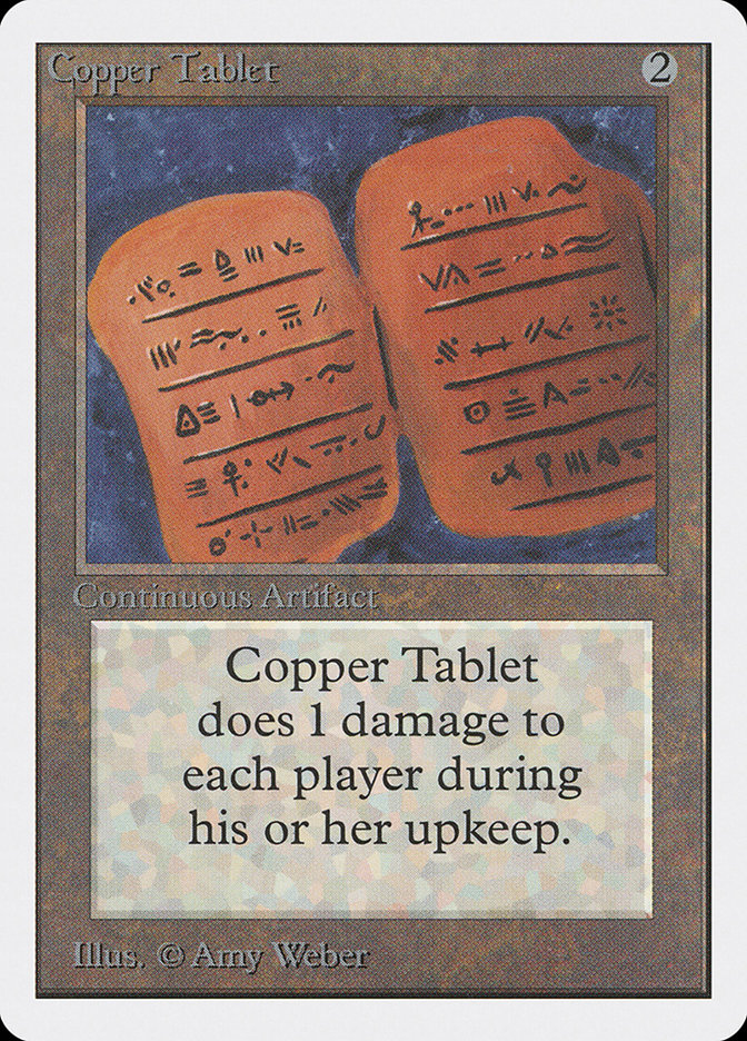Copper Tablet · Unlimited Edition (2ED) #239 · Scryfall Magic: The