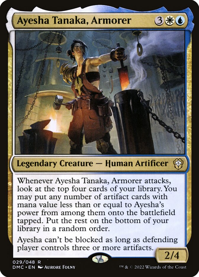 Ayesha Tanaka, Armorer · Dominaria United Commander (DMC) #29