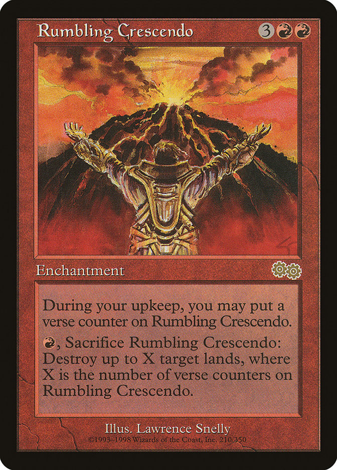 Rumbling Crescendo · Urza's Saga (USG) #210 · Scryfall Magic: The