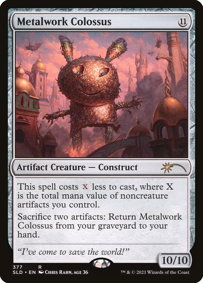 Metalwork Colossus · Secret Lair Drop (SLD) #377 · Scryfall Magic