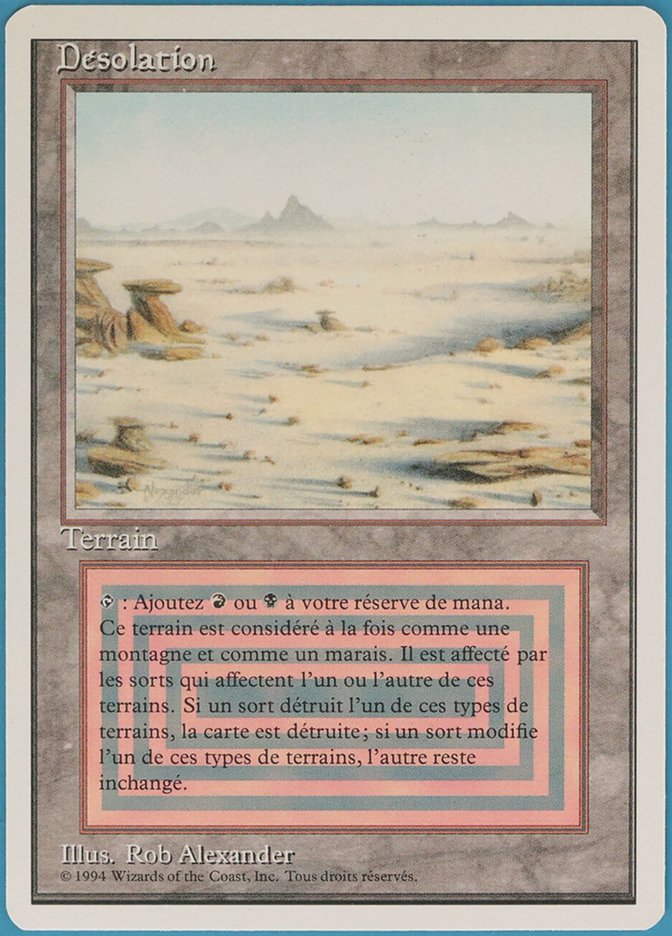 Désolation (Badlands) · Revised Edition (3ED) #282 · Scryfall