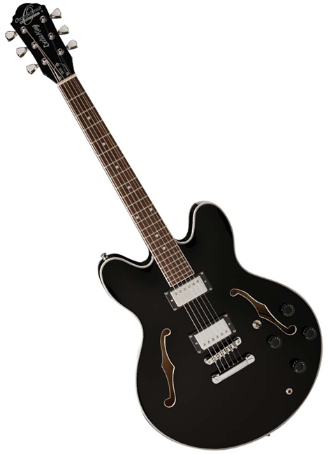 Oscar Schmidt OE30B Semi Hollowbody Electric Guitar - Black