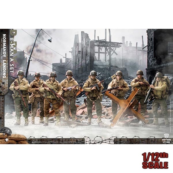 Monkey Depot - CrazyFigure 1/12 WWII U.S. Army On D-Day Deluxe