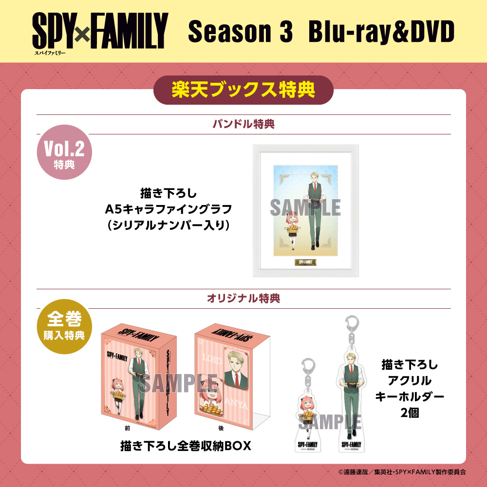 スパイファミリー ロイド ヨル キャラファイングラフ 楽天ブックス特典