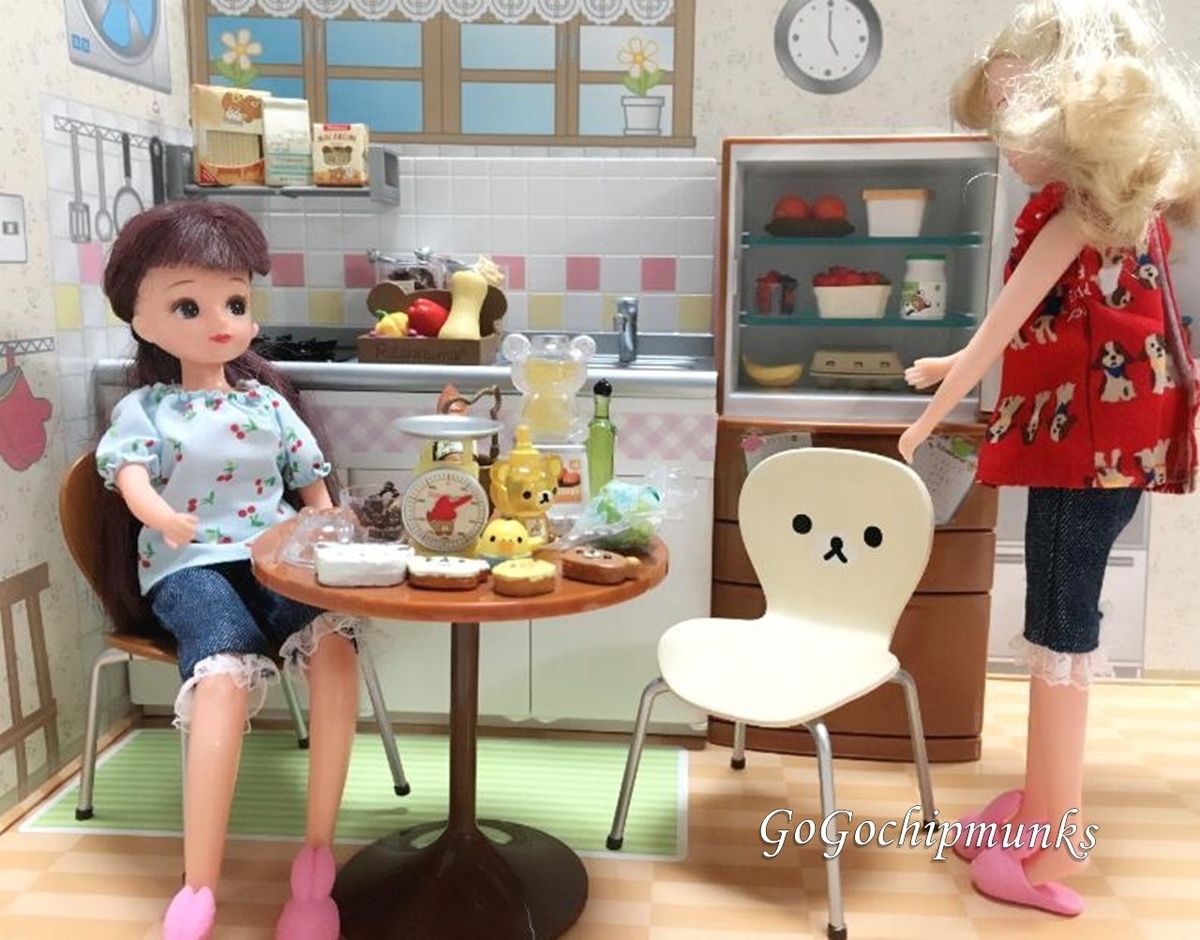 リーメント☆リラックマ ナチュラルマーケットと冷蔵庫withリカちゃん