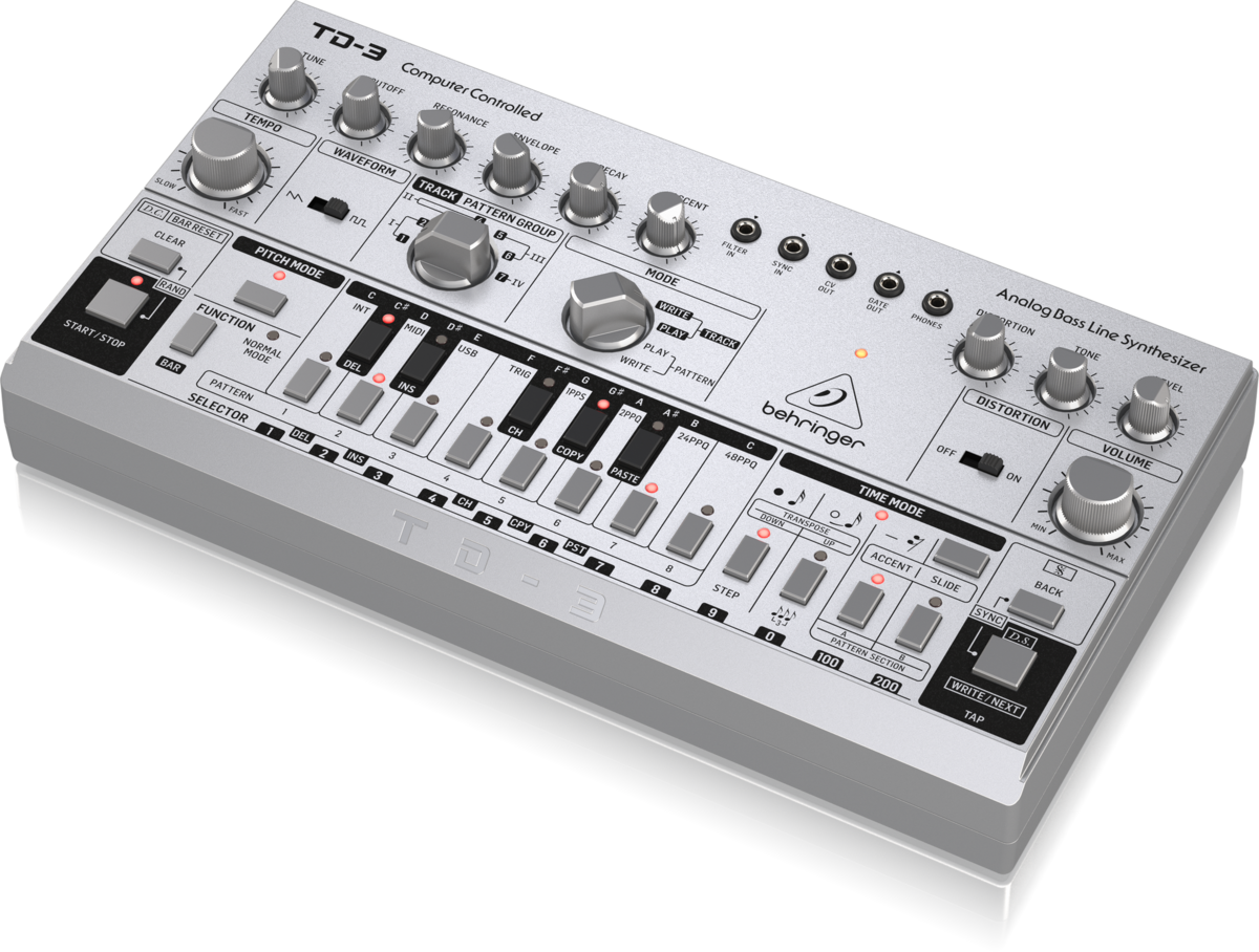アナログシンセ ベリンガー TD-3を購入レビュー - Denkitunes Labo