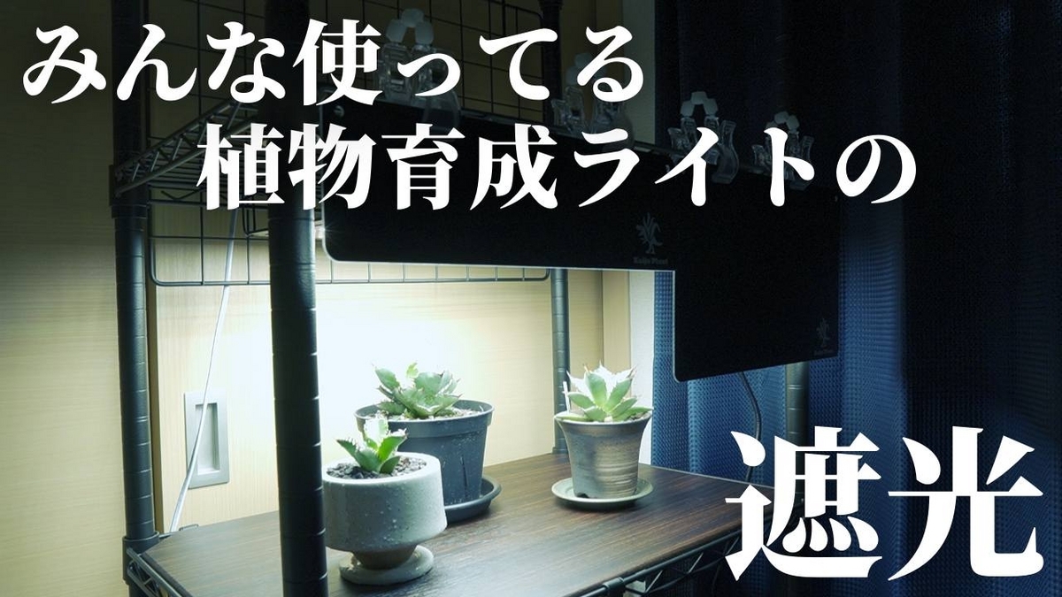 これで解決】植物育成用LEDライトや太陽の眩しさを遮光するアイテム3