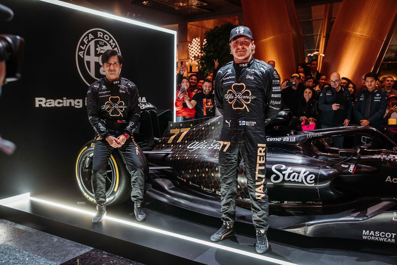 ギャラリー】アルファロメオ、F1ラスベガスGP仕様の特別カラーリングを