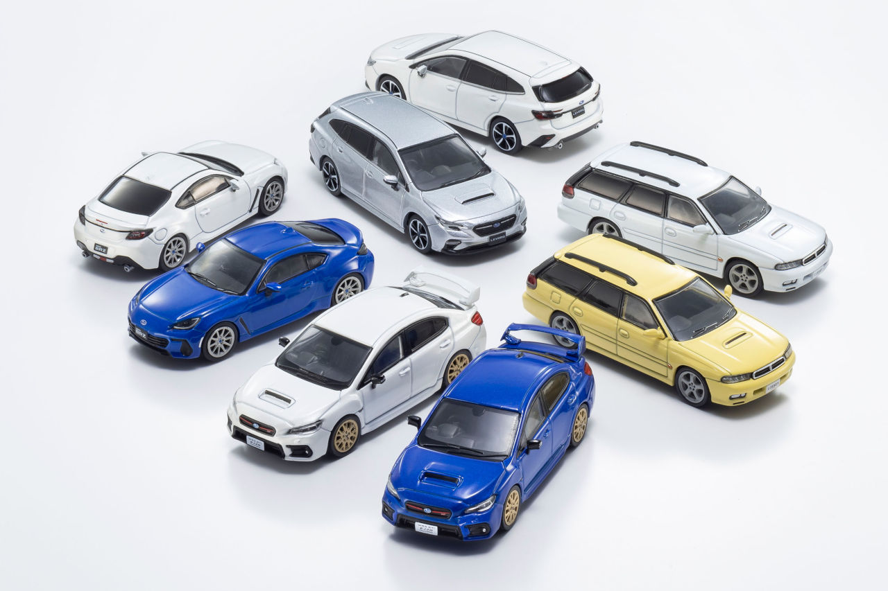 レガシィやWRX STIなど4車種が登場。京商、1／64ミニカーのエントリ