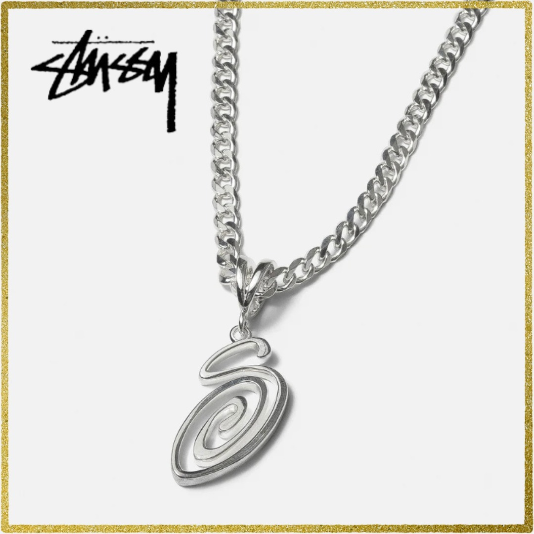 希少】Stussy Spring 24 Jewelry Swirly S Chain Necklace (STUSSY