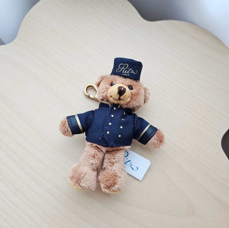 Ritz Paris】 ホテル 記念品 テディベア キーリング [正規品] (Ritz