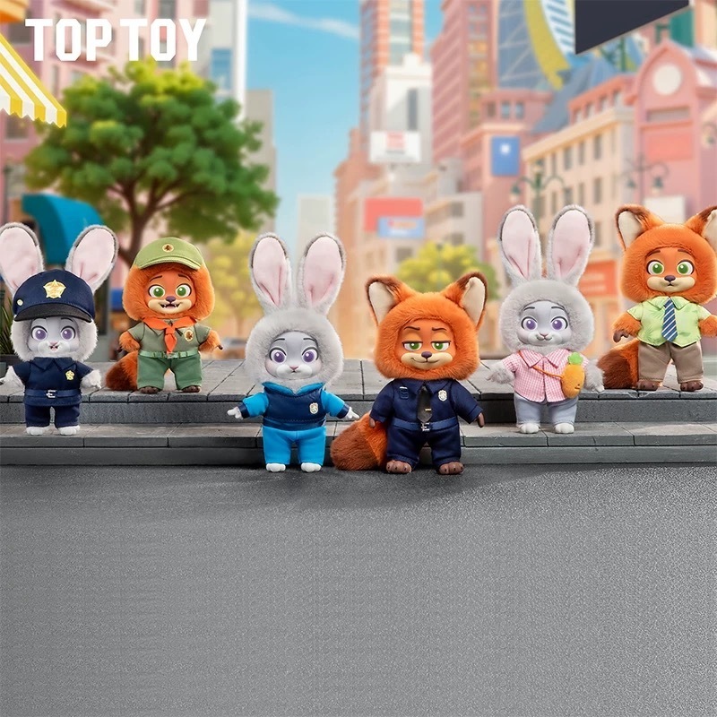 6個入り ズートピア Judy&Nick成長の旅 ソフビぬいぐるみ (Disney