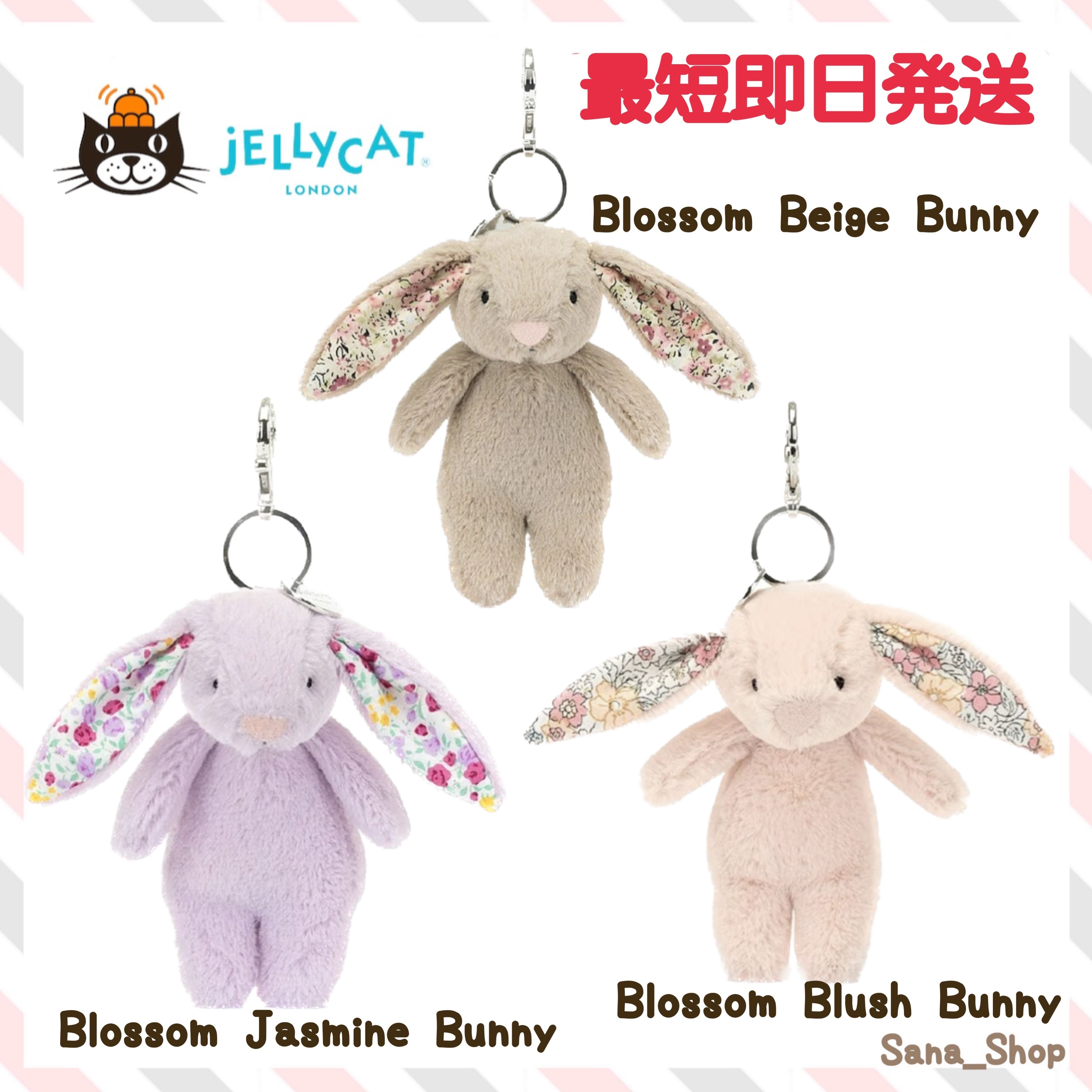 ジェリーキャット バニー キーホルダー うさぎ Bag Charm (JELLYCAT