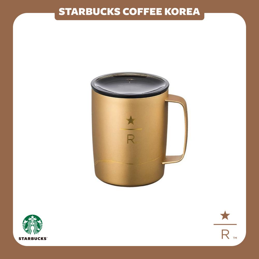 韓国スタバ】Reserve☆Titanium gold handle tumbler 266ml (Starbucks