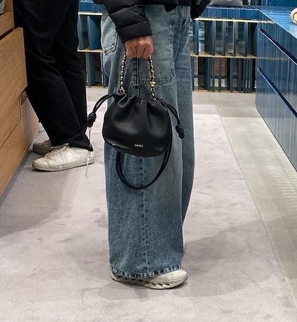 LOEWE☆フラメンコパースバッグミニ_メローナパラム_ブラック (LOEWE