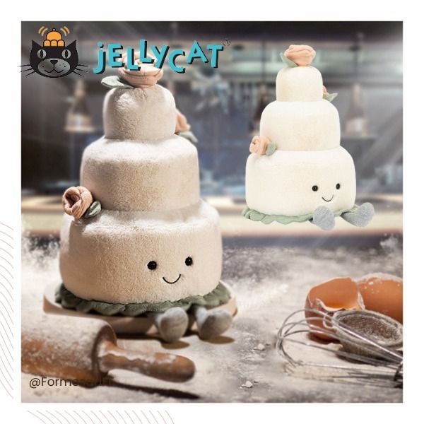 追跡有☆JELLYCAT ぬいぐるみ ウエディングケーキ 28cm (JELLYCAT