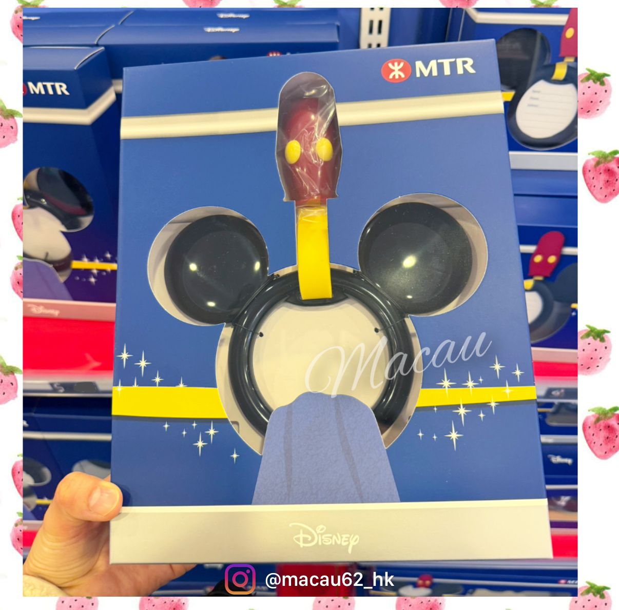 香港MTR☆ディズニートレイン ミッキー吊り革タオルハンガー (Disney