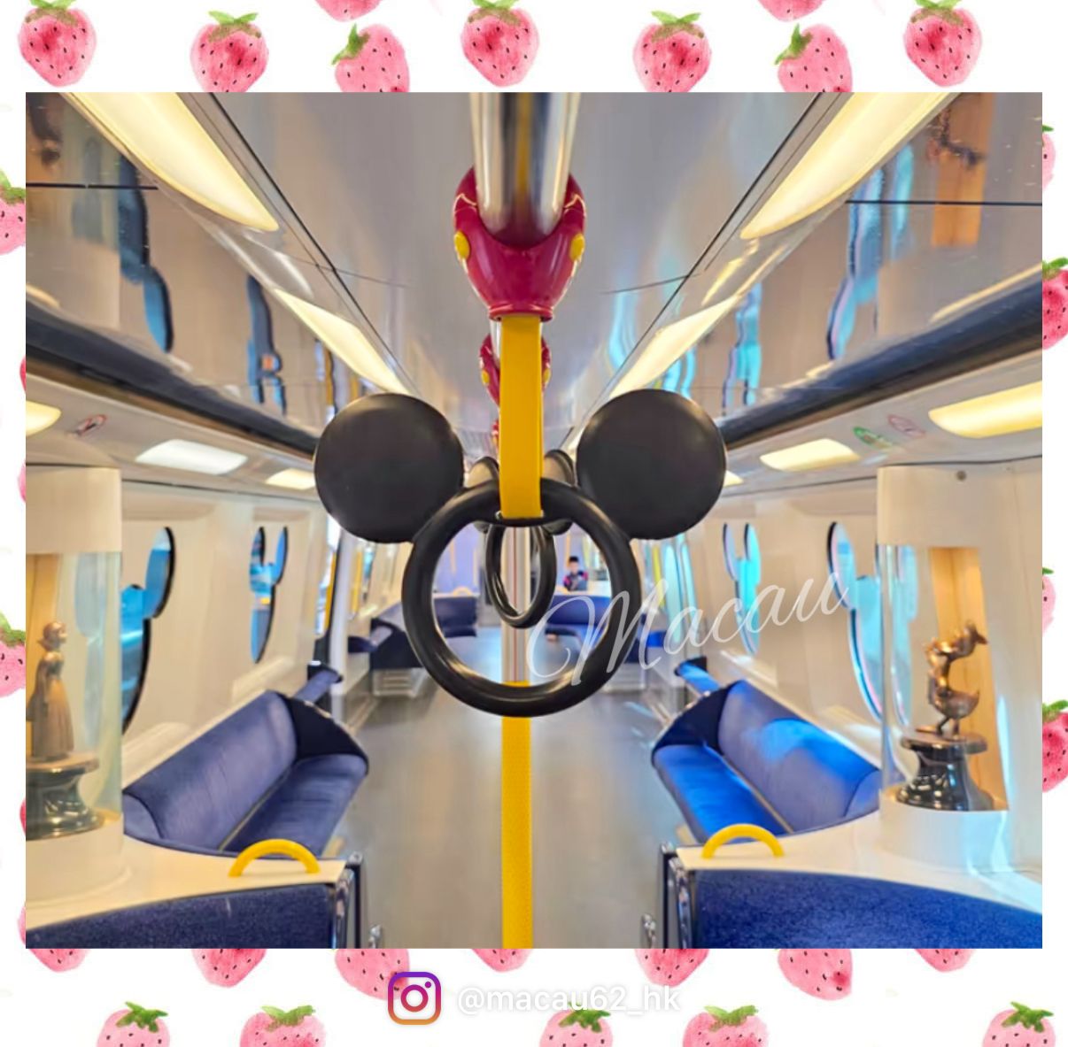 香港MTR☆ディズニートレイン ミッキー吊り革タオルハンガー (Disney