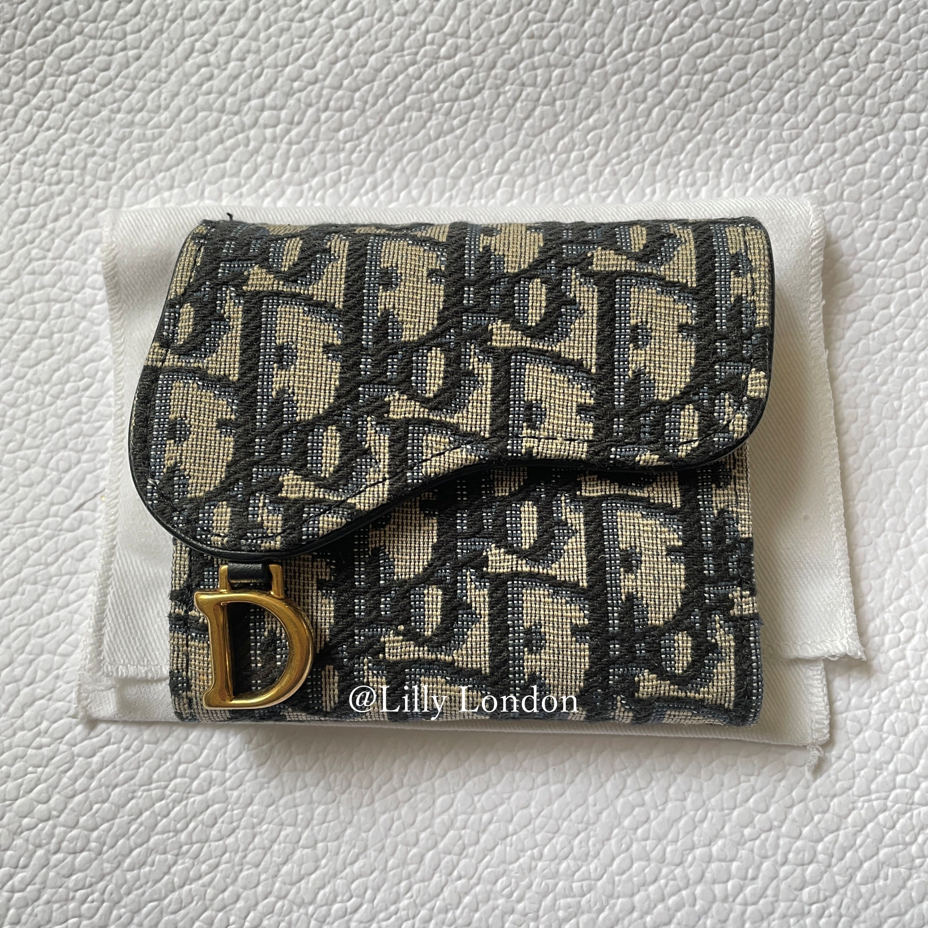 Dior ディオール サドル ロータスウォレット 三つ折り財布 (Dior