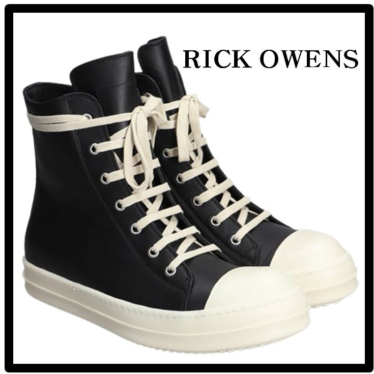 ☆送料・関税込☆RICK OWENS☆RAMONES HIGH SNEAKERS スニーカー (RICK