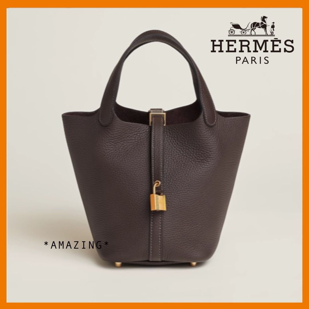 エルメス【Macassar】Picotin Lock 18 ピコタンゴールド金具 (HERMES
