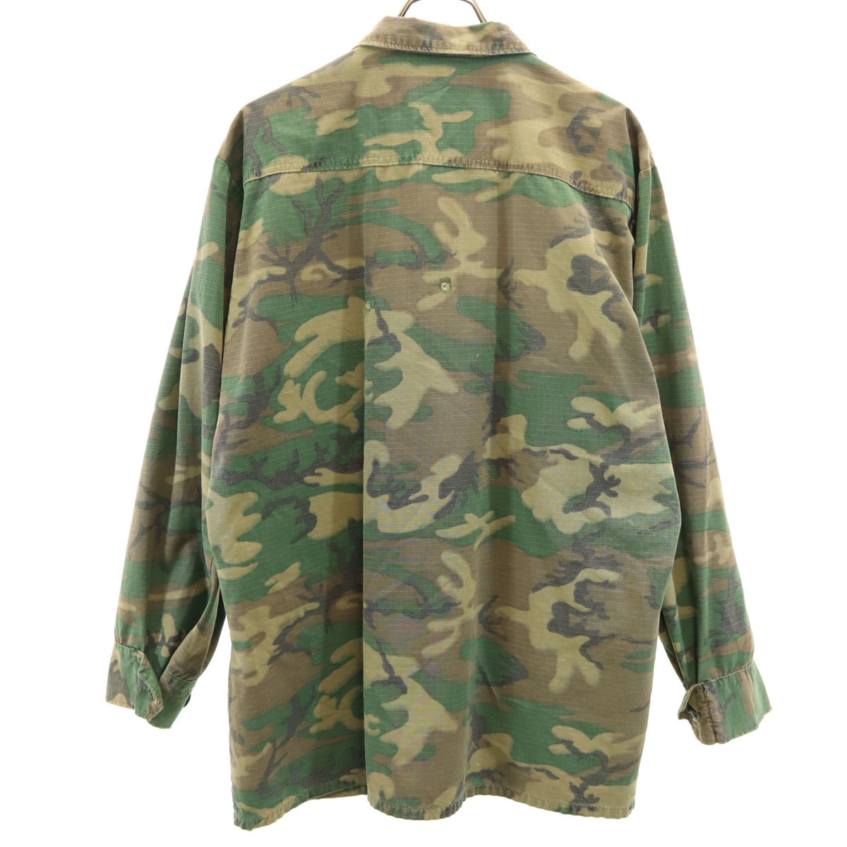 US ARMY 60s 70s Vintage 5th Brown Leaf Camo Pattern Jungle Fatigue