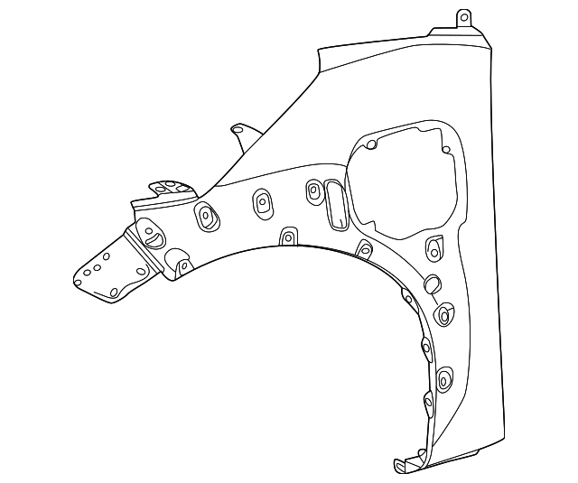 2023-2025 Toyota bZ4X Fender 53812-42380 | Toyota Parts Express