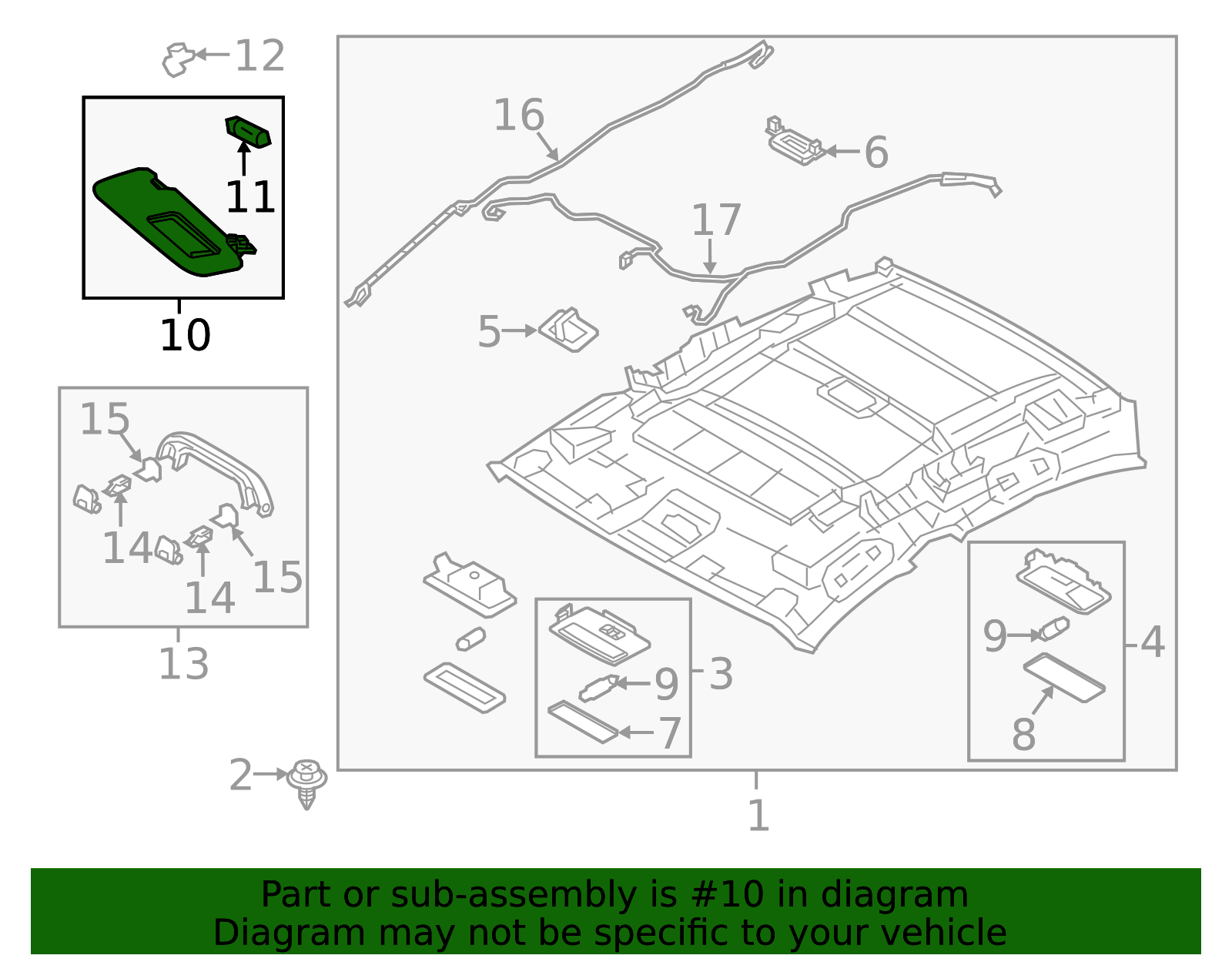 BHN9-69-270A-75 - Sun-Visor 2014-2018 Mazda 3 | Mazda-Parts