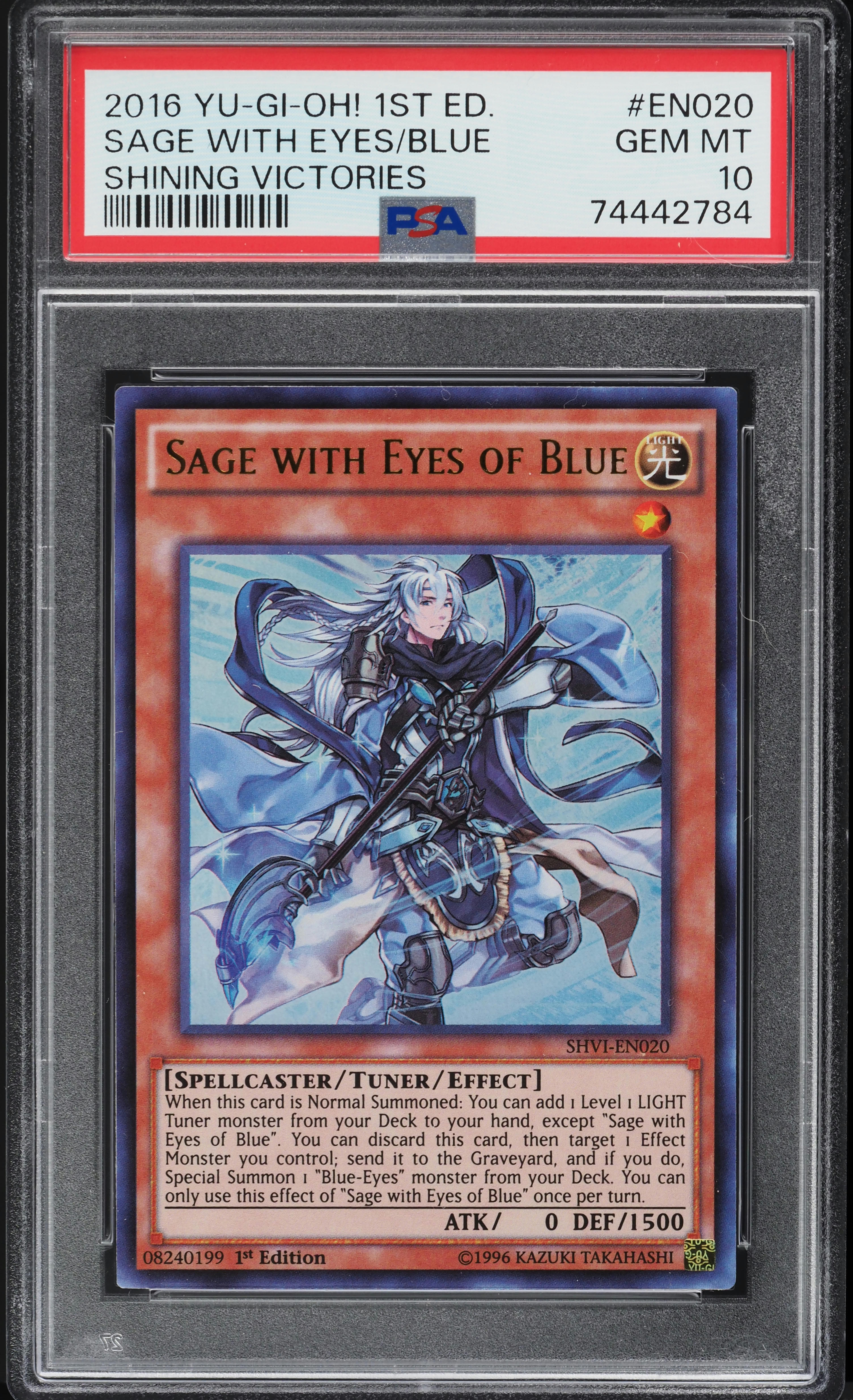 2016 Yu-Gi-Oh! Shining Victories 1st Edition Sage With Eyes Blue