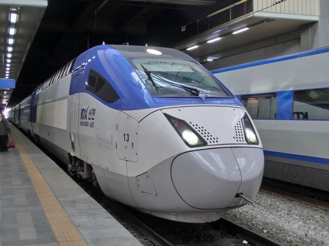 2011年3月韓国鉄道の旅 ソウル～釜山ノンストップの新型KTX山川